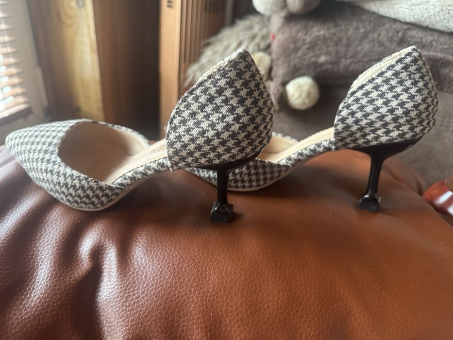 Damskie buty wzôr pepita
