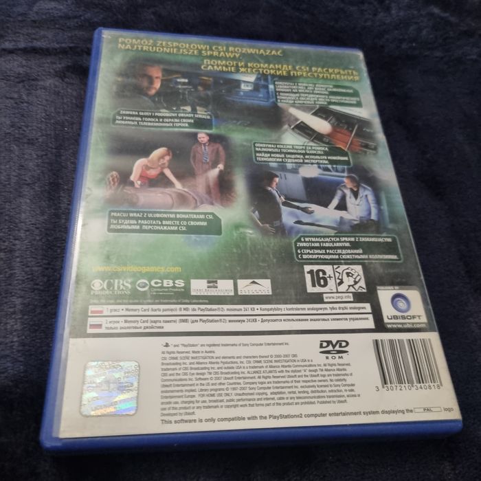 CSI Crime Scene Ps2 Polskie wydanie