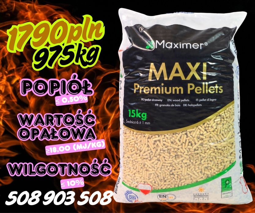 Pellet drzewny Maximer (DINplus ENplus®) Producent