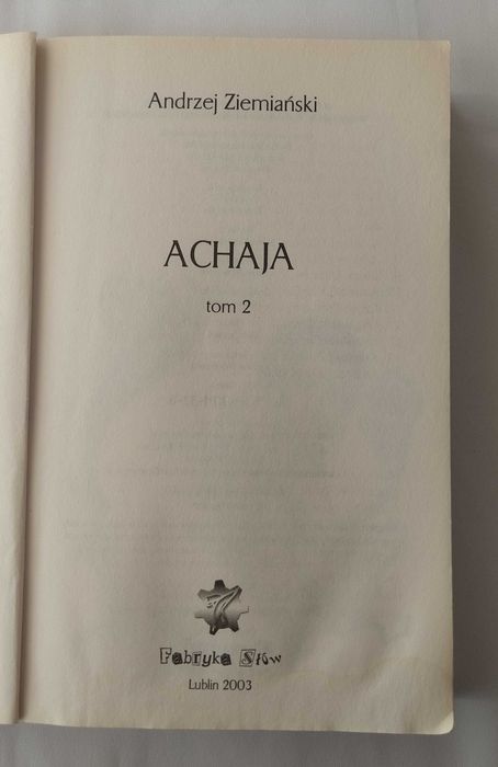 ACHAJA – Andrzej Ziemiański – Tom 2