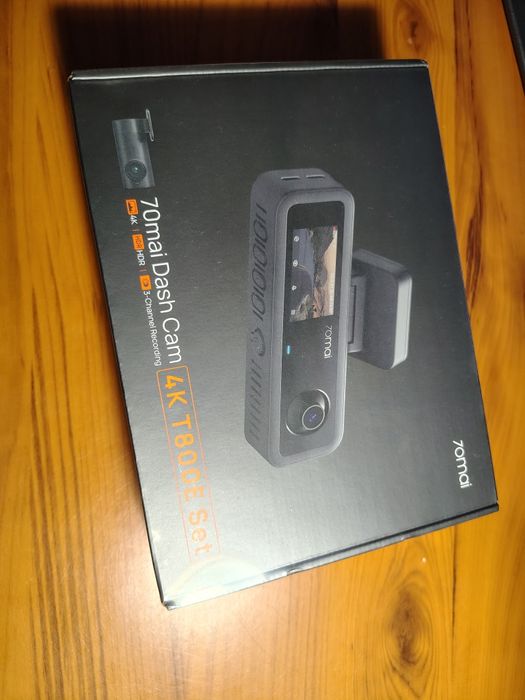 Відеореєстратор триканальний в авто 70mai T800E Set, основна 4K/1080p/1080p, Wi-Fi, GPS