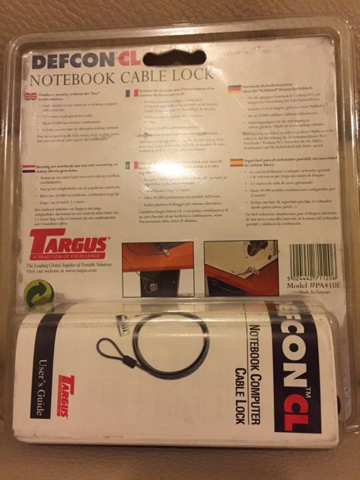 Cadeado para Computador portátil - Novo Selado