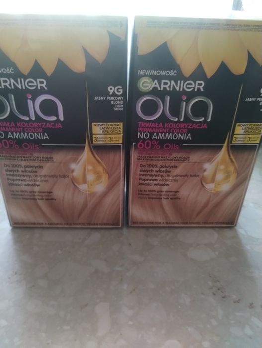 Farba do włosów Garnier Olia 9G Jasny perłowy blond