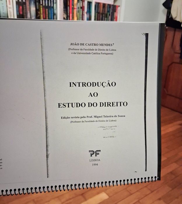 Manual de Introdução ao Estudo do Direito, de João de Castro Mendes
