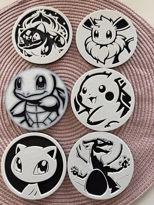 Bases para copos do pokémon