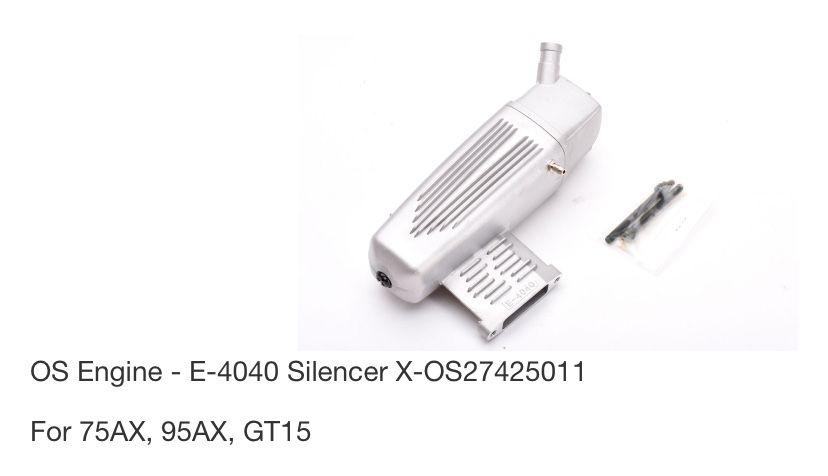 Silencer para aeromodelismo (E-4040) Novo