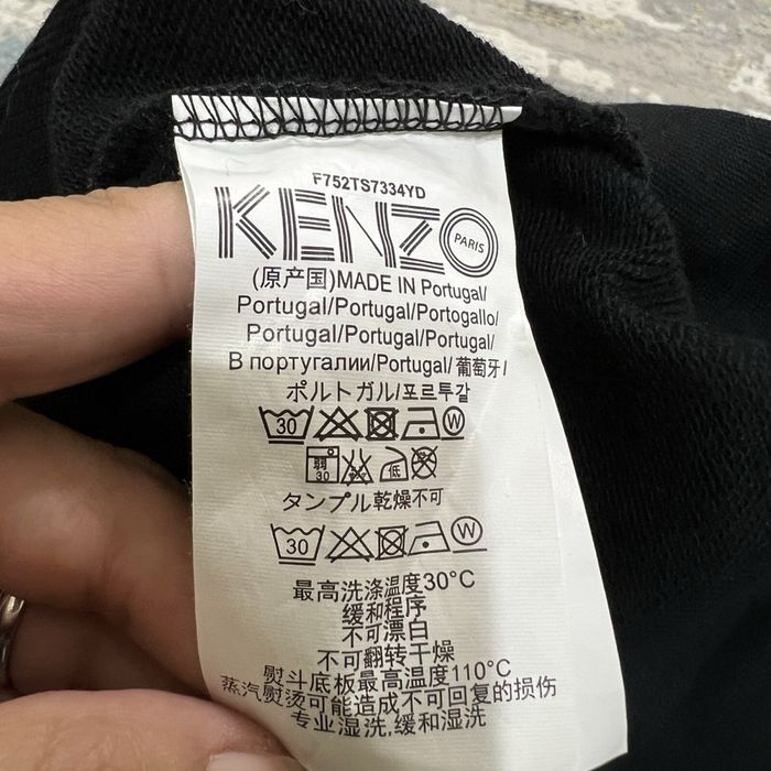 KENZO Women’s Sweatshirt Pullover Big Logo Black Cotton Size M