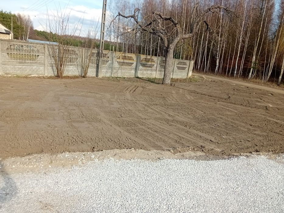 usługi budowlane koparko ładowarką oraz koparka kołową obrotową jcb