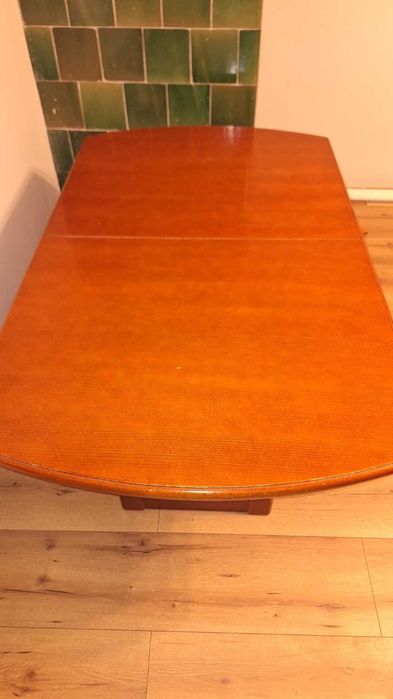 Duży stół rozkładany 160–360 cm + 8 krzeseł, solidny komplet