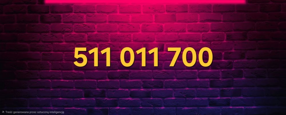 Numer 511.011.700 złoty