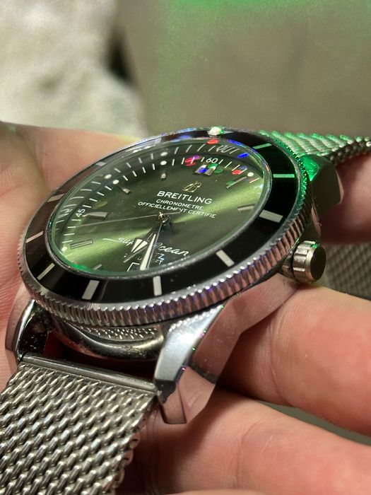 Часы breitling super ocean бу