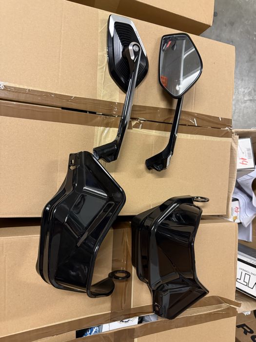 Espelhos BMW Motorrad originais e protecoes de ounhos