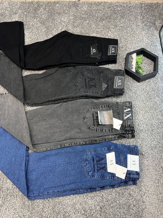 Джинси Armani Exchange чорні чоловічі джинсы Армани синие штаны Армані