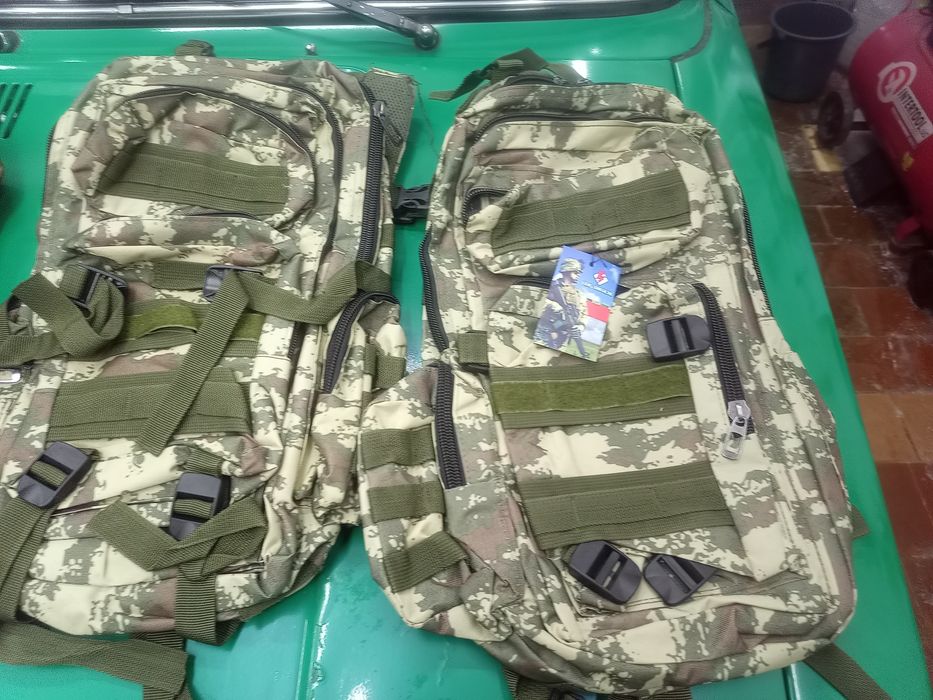 Тактичний рюкзак 35-45л (Туреччина) Laser Cut / Камуфляж / Койот