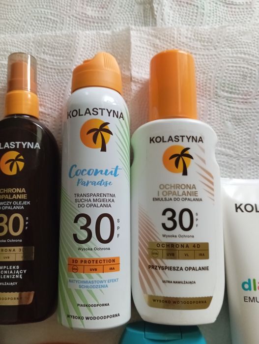 Zestaw kosmetyków do opalania