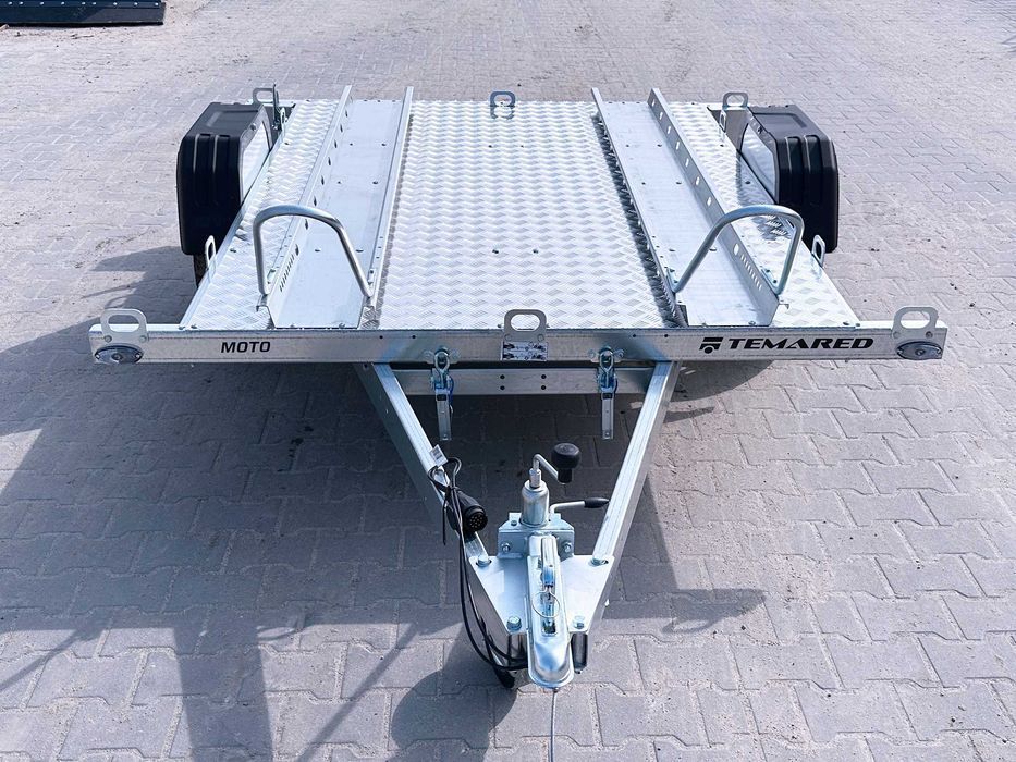 TEMARED MOTO 2 Premium DMC 750 kg na 2 motocykle podłoga ALU LED