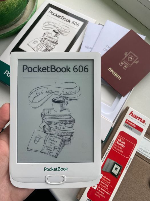Електронна книга PocketBook 606 повний комплект читалка рідер покетбук