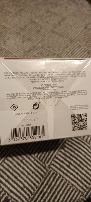 Духи Nina Ricci rose