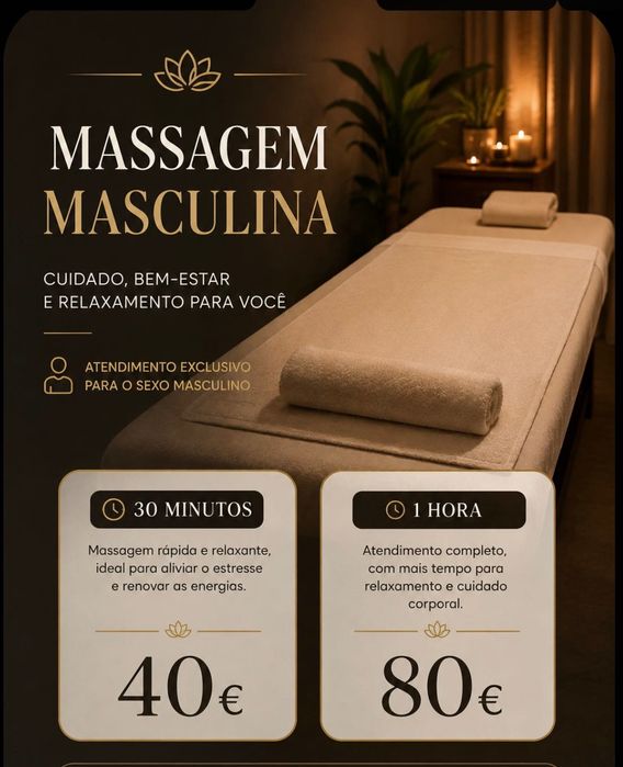 Massagem de relaxamento para homens