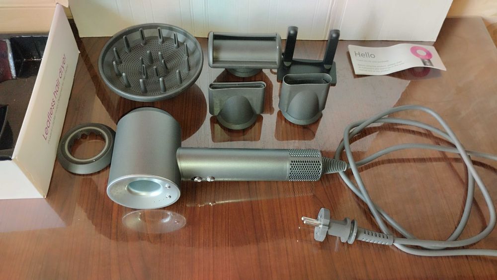Фен Leafless Hair Dryer, аналог Dyson Supersonic, с 5 насадками. Новый