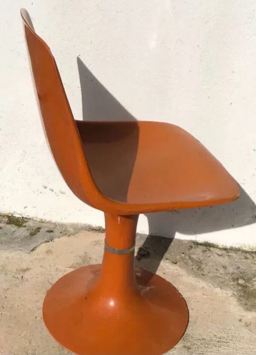 Cadeiras vintage design tulipa fibra de vidro