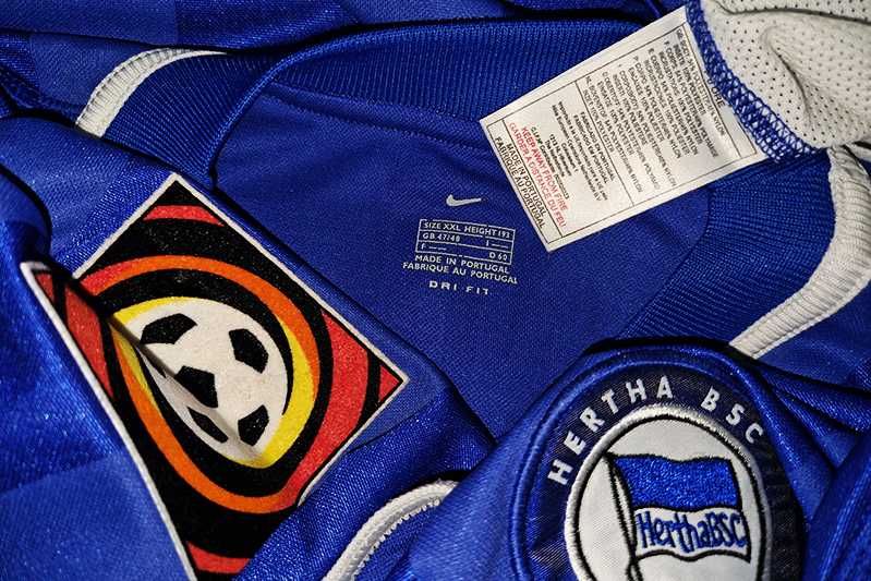 Hertha Berlin 2000-01 home Nike Dri-Fit#22 Stefan Beinlich rozmiar:XXL