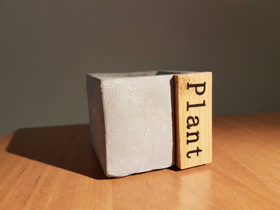 Doniczka mini, imitacja betonu