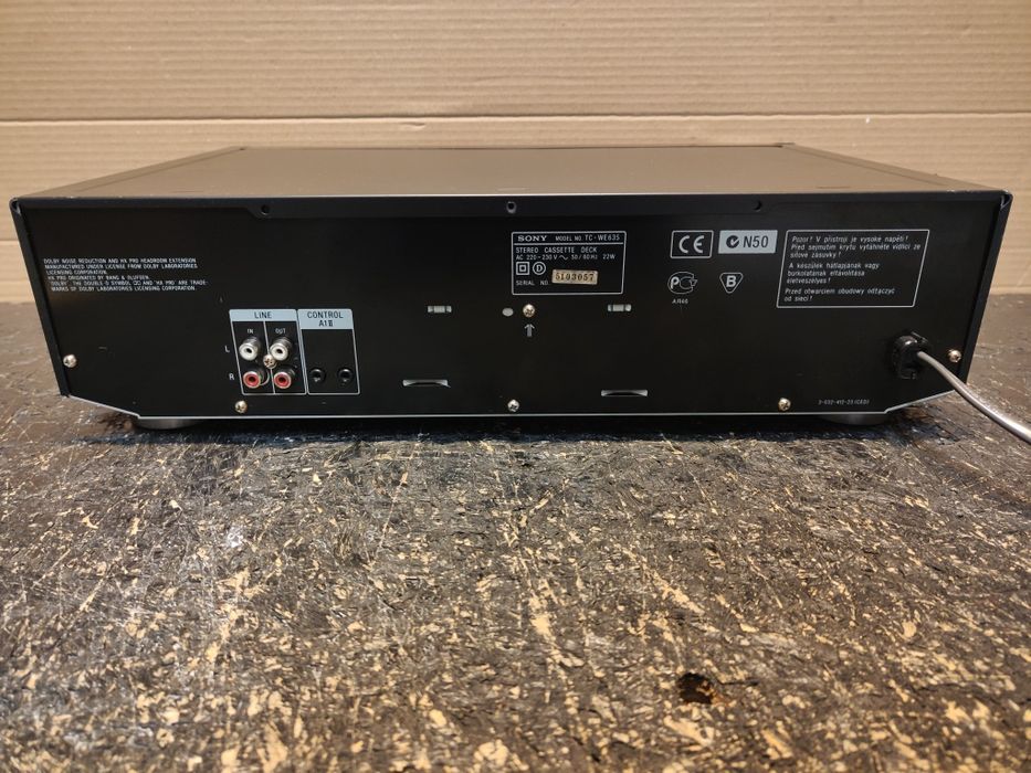 Sony TC-WE635, lata '90, auto-revers