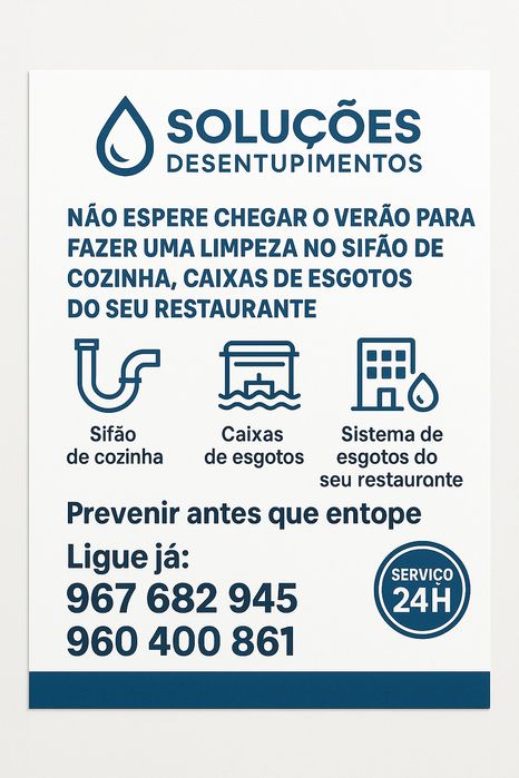 Desentupimentos de esgotos