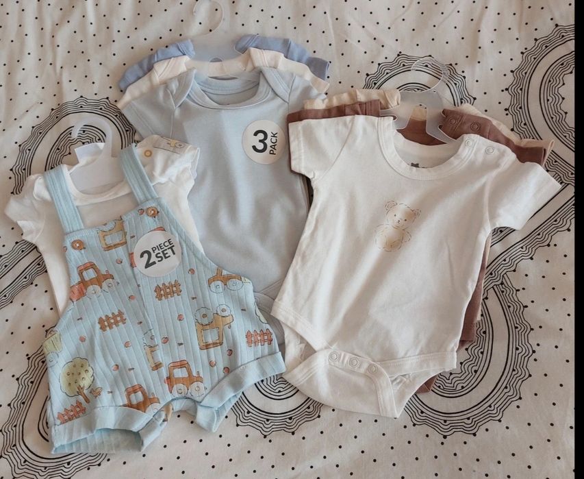 #Zestaw dla dziecka 4 x body plus komplet, wszystko nowe