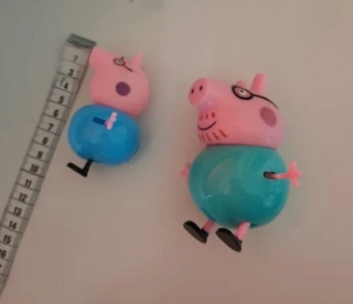 Pack 4 Figuras Bonecos familia Porquinha Peppa Pig embalados NOVO