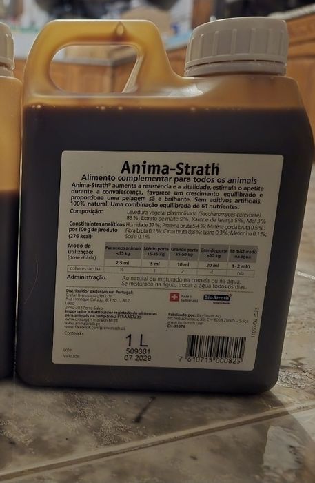 Anima strath fortificante 100% natural 1 l - cao gato cavalo aves etc