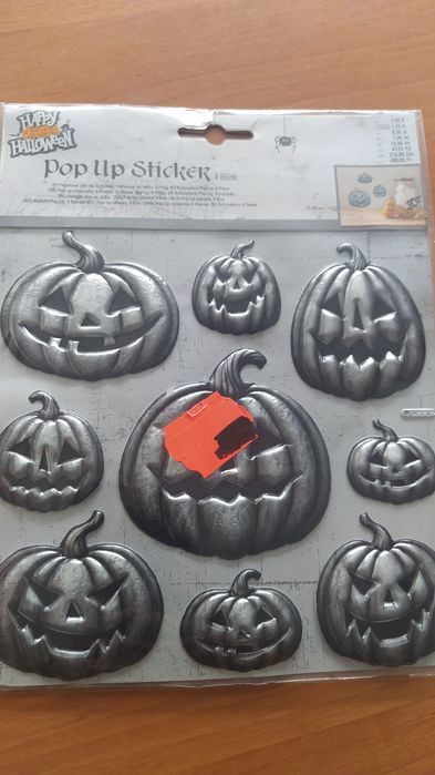 Zestaw gadżetów na halloween naklejki na ścianę