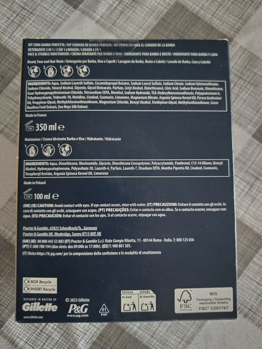 King c gillette conjunto barba