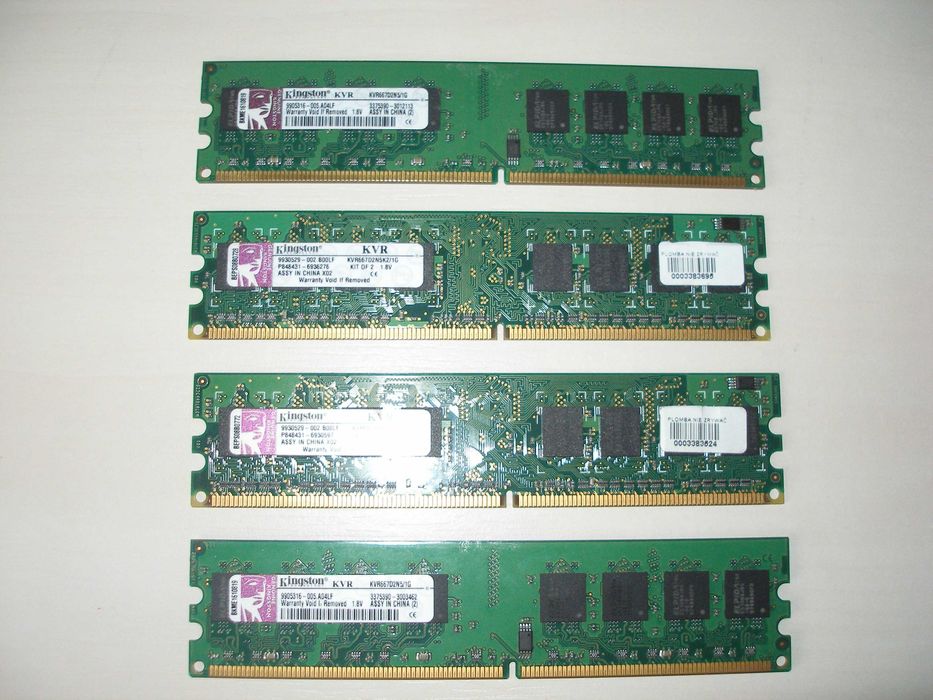 Kości pamięci Ram Kingston 2x512 mb
