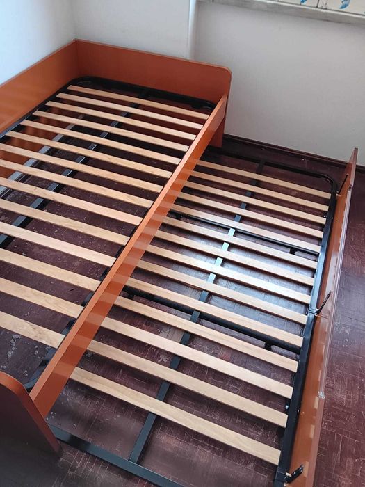 cama de solteiro com cama-gavetão