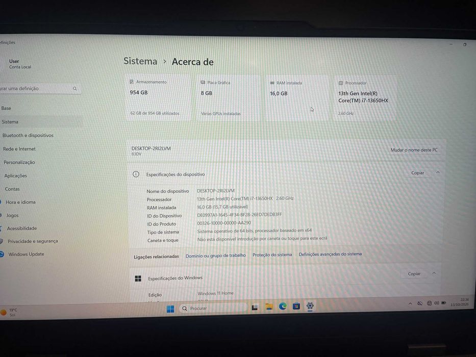 Lenovo LOQ | i7-13650HX | RTX4060 8GB | 16GB RAM DDR5 | SSD 1TB