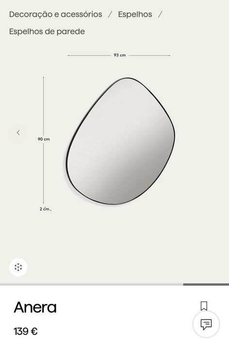Large Kave Home wall mirror - perfect condition