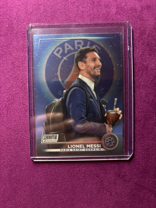 Messi topps stadium club card Psg