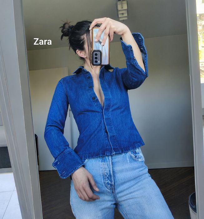 Dżinsowa koszula Zara XS /S katana denim