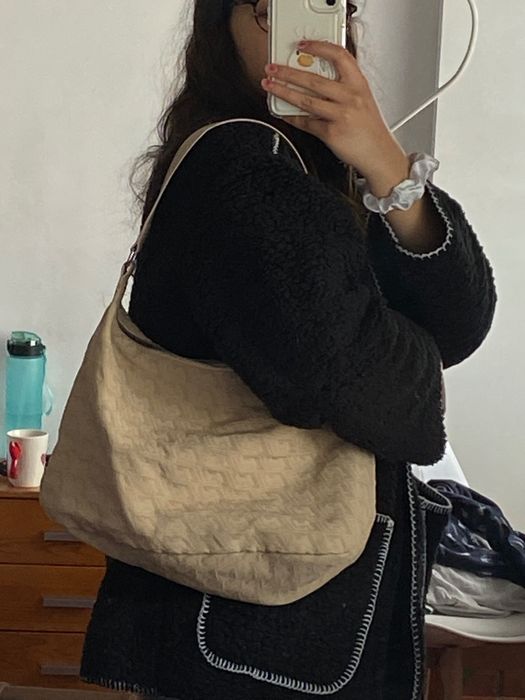 mala de ombro bege, h&m