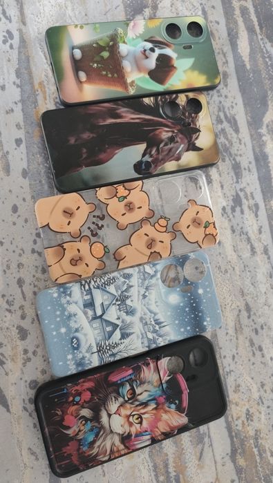 Etui, obudowa tylna, plecki, zabezpieczenie REALME C55!! 5 sztuk