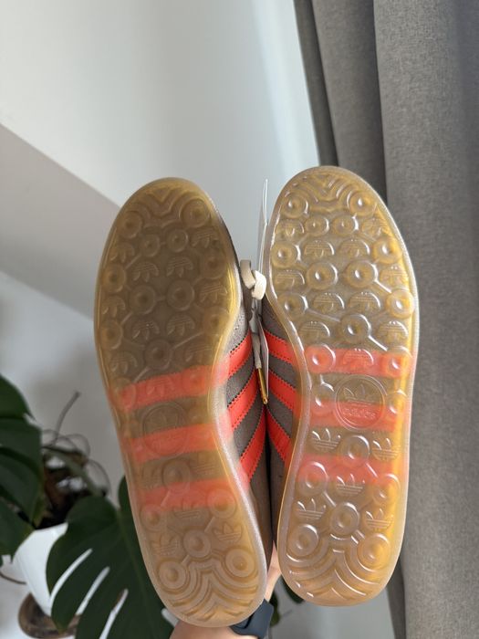 nowe gazelle lo pro w brązowe z pomarańczowymi paskami