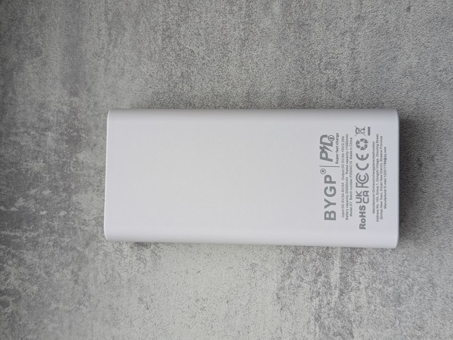 Павербанк BYGP 20000 mAh, 22.5W, LED | Хіт продаж. Нові!