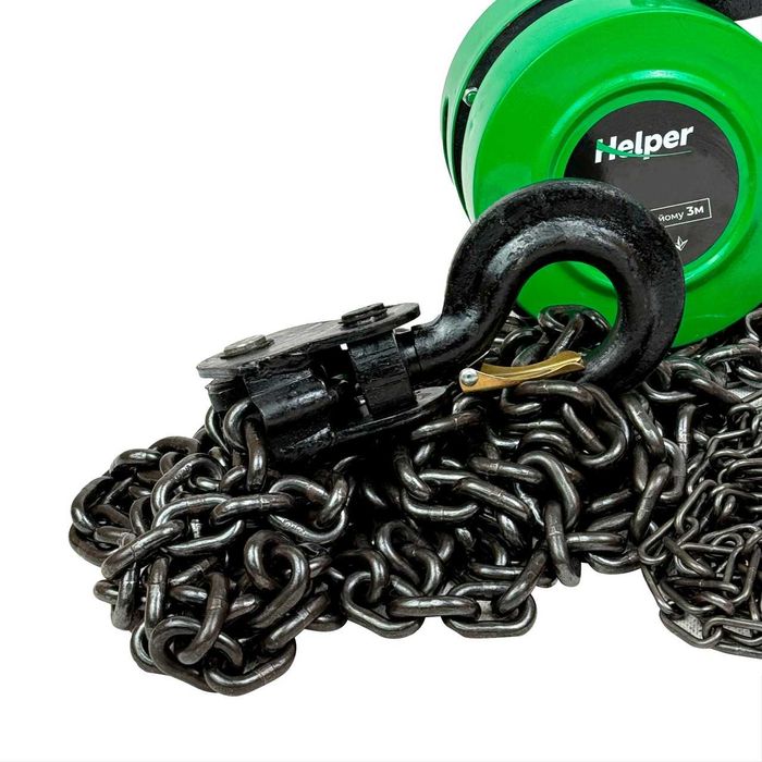 Таль ланцюгова 2т 3м Helper HP-1012 ручна лебідка ланцюг ручний