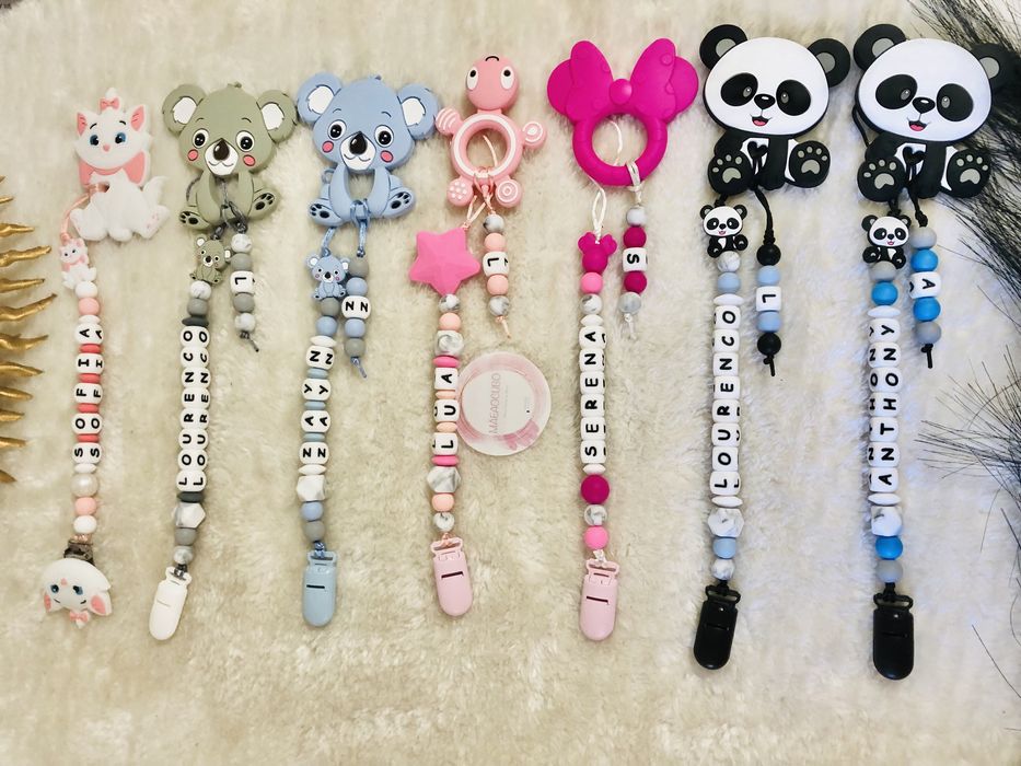 Prendedores de Silicone com Mordedor