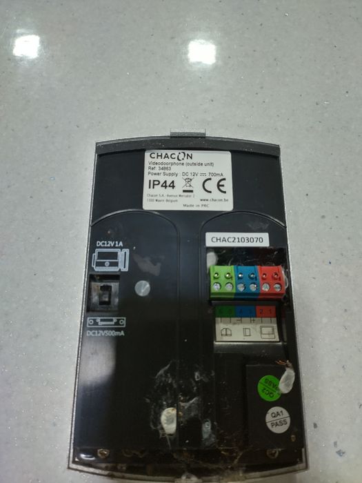 Chacon Video Intercom System Model 34863445123915490283523