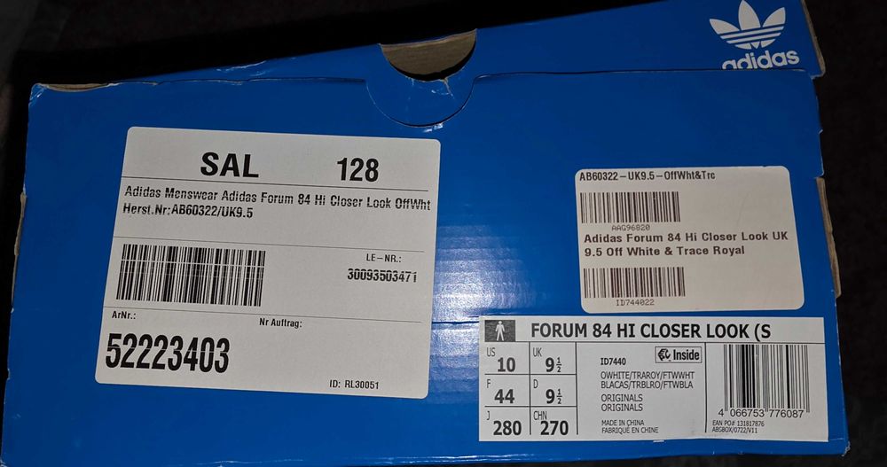 Adidas za kostkę rozm. 44 , model Forum 84 Hi Closer Look