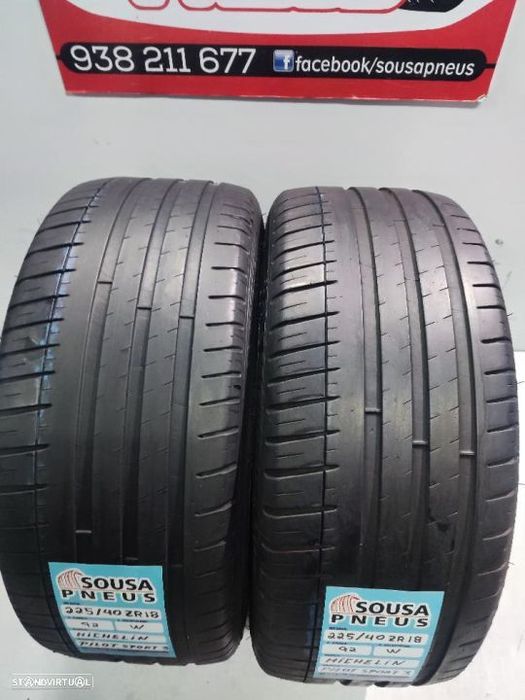2 pneus semi novos 225-40r18 michelin - oferta dos portes