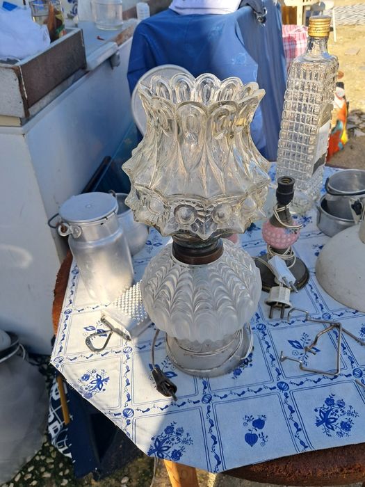 Candeeiro de mesa em vidro